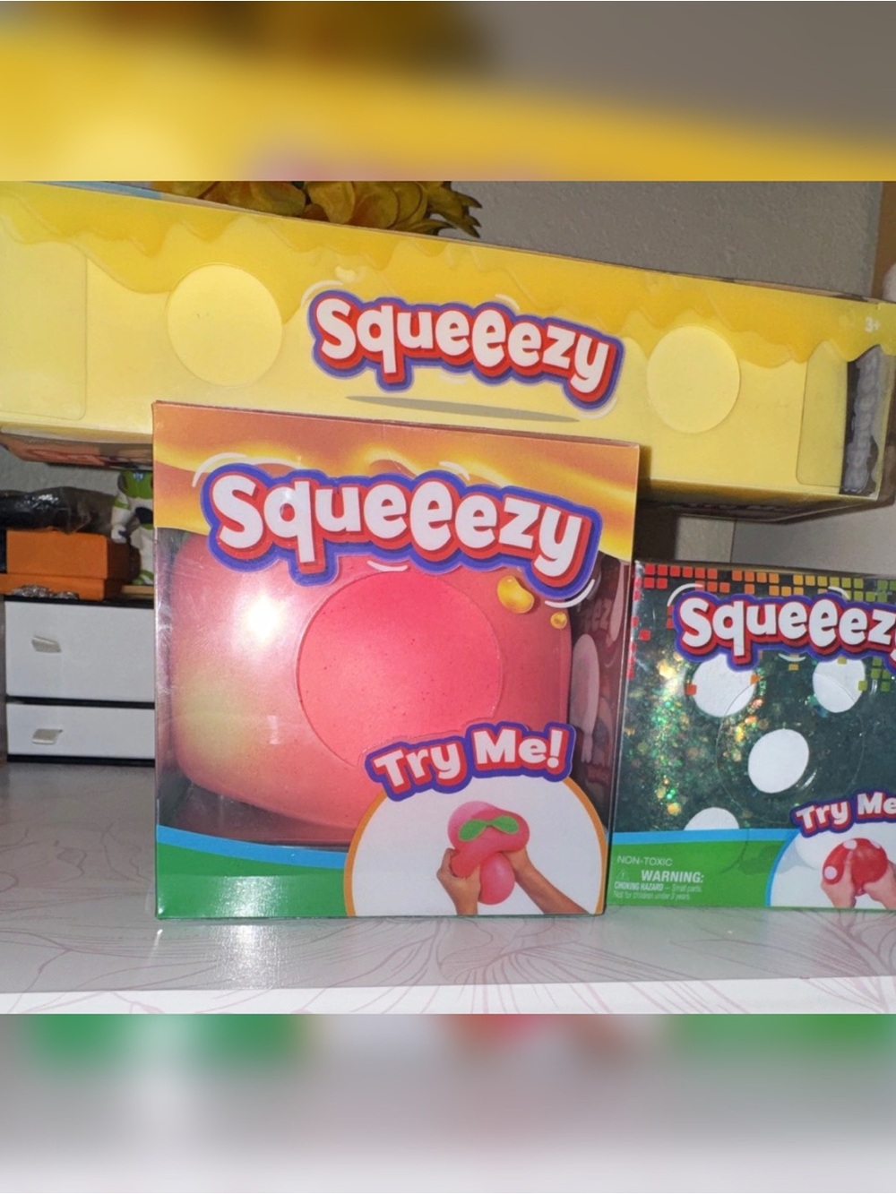 Squeeze Squeezy Pink Stress Ball by Squeeze - Bright Pink